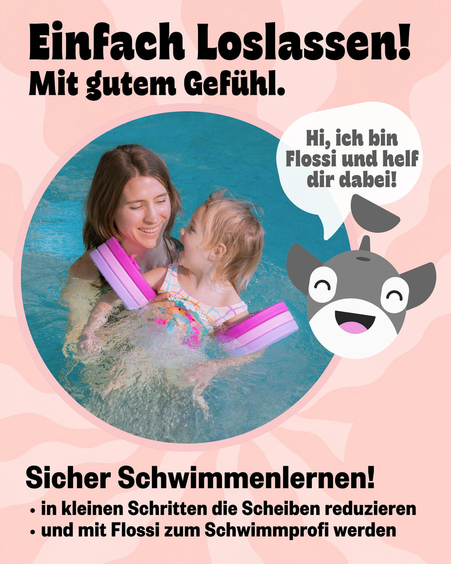 TÜV-geprüfte Delphin Schwimmscheibe im Detail